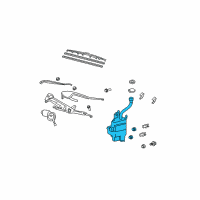 OEM Lexus RX350 Jar Assy, Windshield Washer Diagram - 85315-0E010