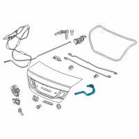 OEM 2014 Honda Civic Hinge, R. Trunk Diagram - 68610-TR6-A00ZZ