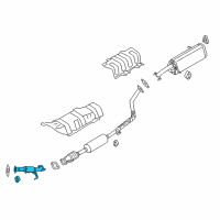 OEM Kia Front Muffler Assembly Diagram - 286102K065