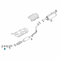 OEM Kia Soul Hanger-Exhaust Pipe Diagram - 287683F000