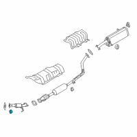 OEM 2020 Kia Forte Hanger-Exhaust Pipe Diagram - 287683F000