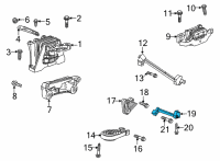 OEM 2022 Chevrolet Trailblazer BRACE-TRANS Diagram - 12715041