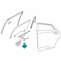 OEM 2020 Nissan Murano Motor Assy-Regulator, RH Diagram - 82730-4BA0A