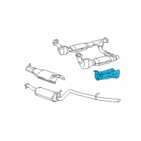 OEM 1998 Ford Expedition Exhaust Heat Shield Diagram - F75Z5G221CF