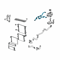 OEM 2020 Jeep Gladiator Hose-COOLANT Bottle Inlet Diagram - 68280801AE