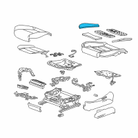 OEM 2019 Cadillac CT6 Seat Cushion Pad Diagram - 84008953