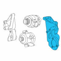 OEM 2000 Ford F-250 Super Duty Mount Bracket Diagram - F81Z-10A313-AA