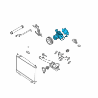 OEM 2006 Infiniti Q45 Pump Assy-Water Diagram - 21010-AR725