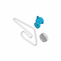 OEM 2008 Chevrolet Aveo5 Serpentine Tensioner Diagram - 25184786