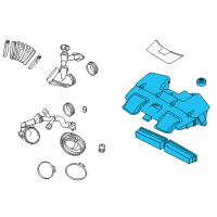 OEM 2010 BMW X6 Intake Silencer Diagram - 13-71-7-594-441