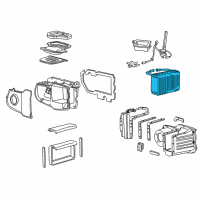 OEM 1992 Ford E-250 Econoline Evaporator Diagram - F2UZ19860A