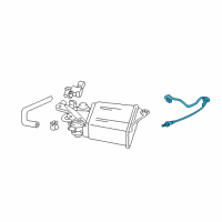 OEM 2003 Toyota Corolla Oxygen Sensor Diagram - 89465-13030