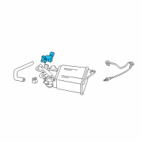 OEM 2008 Toyota Matrix PCV Valve Diagram - 12204-22041