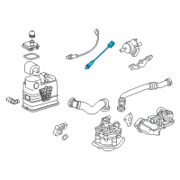 OEM 2016 Chevrolet Cruze Rear Oxygen Sensor Diagram - 55572216