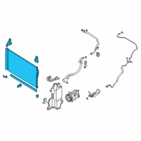 OEM 2018 Infiniti Q50 Condenser & Liquid Tank Assy Diagram - 92100-4GA0A