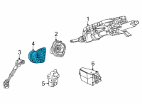 OEM 2021 Jeep Grand Cherokee L Cover-Steering Column Opening Diagram - 68377912AA