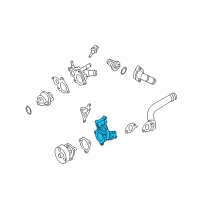 OEM 2007 Nissan Sentra Cover-Water Pump Diagram - 21013-6N200