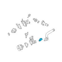 OEM Nissan Gasket-Water Inlet Diagram - 13050-3Z000