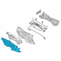 OEM 2014 Hyundai Santa Fe Sport Panel Complete-Dash Diagram - 64300-2W000