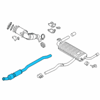 OEM BMW X1 Catalytic Converter Diagram - 18-30-8-636-395