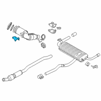 OEM 2018 BMW X2 Holder Catalytic Converter Near Engine Diagram - 18-32-7-642-258