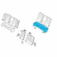 OEM 2009 Ford Focus Seat Cushion Pad Diagram - 8S4Z-54600A88-A