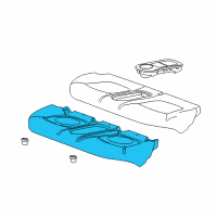 OEM 2015 Chevrolet Spark EV Seat Cushion Pad Diagram - 95262378