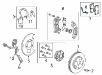OEM Cadillac Wear Sensor Diagram - 84693643