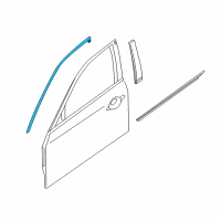 OEM Infiniti Q70L MOULDING Front Door SASH, Front RH Diagram - 80282-1MA0A