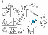 OEM 2022 Jeep Gladiator ACTUATOR-Axle Locker Diagram - 68391561AA