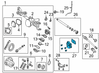 OEM Jeep Gladiator ACTUATOR-Axle Locker Diagram - 68391561AA