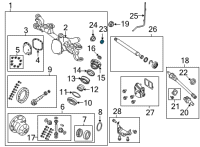 OEM 2019 Jeep Wrangler Seal-Axle Drive Shaft Diagram - 68398727AA