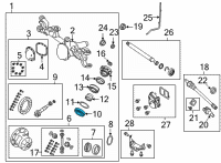 OEM 2022 Jeep Wrangler Bearing-Drive Pinion Diagram - 68400362AA