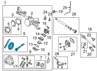 OEM 2020 Jeep Wrangler RING AND PINION Diagram - 68546899AA