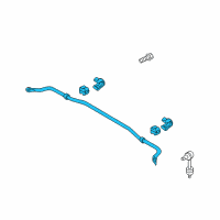 OEM 2013 Kia Optima Bar Assembly-Rear Stabilizer Diagram - 555103Q111