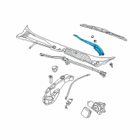 OEM 2000 Cadillac Seville Arm Asm-Windshield Wiper Diagram - 25713952