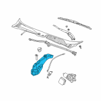 OEM 2003 Cadillac Seville Container Kit, Windshield Washer Solvent Diagram - 12367273