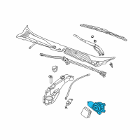 OEM 2000 Cadillac Seville Module Asm-Windshield Wiper System (LHd) Diagram - 25727688