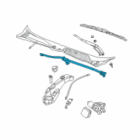 OEM 1999 Cadillac Seville Transmission Asm-Windshield Wiper Diagram - 25699244