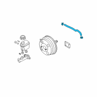 OEM 2008 Hyundai Azera Hose Assembly-Brake Booster Vacuum Diagram - 59130-3L700