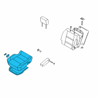 OEM 2006 Nissan Titan Cushion Assy-Front Seat Diagram - 87300-ZH200