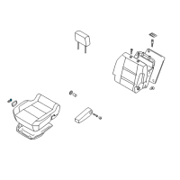 OEM 2013 Nissan Titan Knob Switch, Front Seat RECLINING R Diagram - 87013-ZP00A