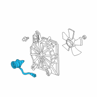 OEM Acura TL Motor, Cooling Fan Diagram - 19030-RK2-A71