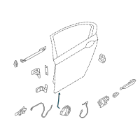 OEM 2014 BMW ActiveHybrid 7 Operating Rod, Door Rear Left Diagram - 51-22-7-175-743