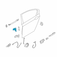 OEM 2013 BMW 740Li xDrive Hinge, Rear Door, Upper, Left Diagram - 41-00-7-203-987