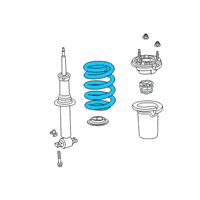 OEM 2021 Chevrolet Silverado 1500 Coil Spring Diagram - 84168550