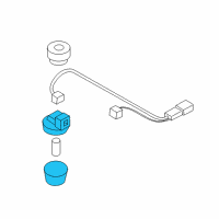 OEM 2003 Chevrolet Tracker Lamp Asm, License(D.O.T.) (On Esn) Diagram - 30020784