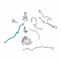 OEM 2011 Hyundai Santa Fe Tube & Hose Assembly-Return Diagram - 57560-2B300