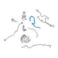 OEM Hyundai Santa Fe Hose Assembly-Power Steering Oil Pressure Diagram - 57510-1U100