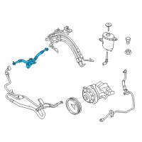 OEM 2015 BMW M6 Gran Coupe Dynamic Drive Return Pipe Diagram - 32-41-6-796-371